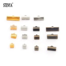 Stenya Crimp Beads Cove Clasps Cord  End Caps String Ribbon Leather Clip Necklace Bracelet Connectors Jewelry Making Findings 2024 - buy cheap