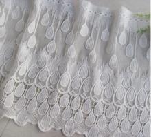 2 Yards/lot Width 30cm White High Quality Embroidered African Lace Fabric 2016 Guipure Lace Fabric 2024 - buy cheap