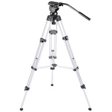 Neewer Pro Video Camera Tripod 61 inches  Aluminum Alloy with 360 Degree Fluid Drag Head Quick Shoe Plate Bubble Level (Silver) 2024 - buy cheap