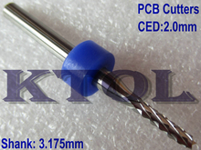 3.175*2.0MM- FAST PCB Tools, carbide PCB edge cutter router bits, for CNC millinging cutting machine 2024 - buy cheap