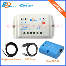 Controlador de Banco de energía solar de carga de batería de 24V, 10A, PWM, paneles solares LS1024B, caja ble, aplicación para teléfono, cable USB y sensor de temperatura de 10 amperios 2024 - compra barato