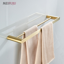 Single Double Towel Bar Stainless Steel SUS304 Brushed Gold Towel Rail for Bathroom Hardware Single Bar Holder Toilet Towel Rack 2024 - buy cheap