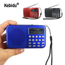 Kebidu Portable Digital FM Radio Speaker Mini FM Radio Receiver With LCD Stereo Loudspeaker Music Player Support Micro TF Card 2024 - buy cheap