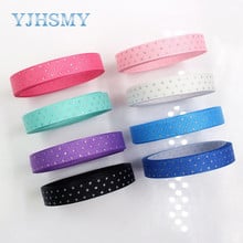 YJHSMY G-18813-920,10 mm 5 yards Flash powder Ribbons Thermal transfer Printed grosgrain Wedding Accessories DIY material 2024 - buy cheap