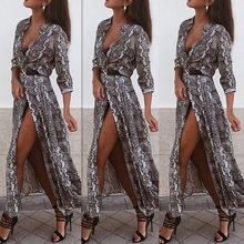 Blouse 2018 NEW Womens Boho Python Leopard Print Front Open Cape Casual Coat Loose Blouse kimono Long Cardigan Blouse 2024 - buy cheap