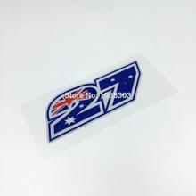 Car Styling 2pcs/lot Car Sticker Decals for Ducati Casey Stoner 27 Car Motorcycle Bike Helmet Reflective 2024 - buy cheap