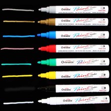 Bolígrafo de pintura de 8 colores, accesorios de arte para reparación de neumáticos de grafiti, marcador de pincel, papelería de oficina, suministros escolares 2024 - compra barato