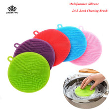 Hot Sale Silicone Magic Cleaning Brushes Dish Bowl Scouring Pad Pot Pan Easy to clean Wash Brushes Cleaning Brushes Kitchen 2024 - buy cheap