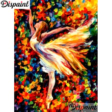 Dispaint 5D Diy Diamond Painting Cross Stitch "Oil painting dancer" Home Decor Full Rhinestones Inlay Diamond Embroidery A10604 2024 - buy cheap