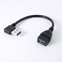 100 шт./лот высококачественный прямой угол USB 3,0 A штекер-гнездо удлинитель для синхронизации данных шнур 5 Гбит/с 2024 - купить недорого