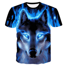 2019 Newest Wolf 3D Print Animal Cool Funny T-Shirt Men Short Sleeve Summer Tops T Shirt Tshirt Male Fashion T-shirt male4XL 2024 - buy cheap