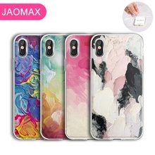 Jaomax-funda de silicona suave para teléfono móvil iPhone, protector colorido de garabatos, pintura al óleo, gradiente, grafiti, 11, 6S, 7, 8 Plus, Xs, Max, 5S, SE, Xr 2024 - compra barato