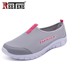 REETENE 2019 New Summer Shoes Women Cheapest Mesh Casual Shoes For Women Sneakers Outdoor Sport Lovers' Shoes Size 33-46 2024 - buy cheap