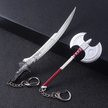 Alita Battle Angel Damascus Weapon Knife Keychain Game Persona 5 P5 Haru Okumura Axe Metal Key Chain For Men Women Car Keyring 2024 - buy cheap