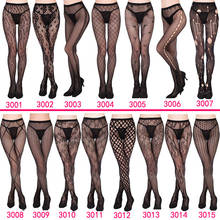 Women Sexy Stocking Hot Hollow Out High Waist Net Lace Fishnet Thigh-Highs Black Stocking Pantyhose Panties 2024 - buy cheap
