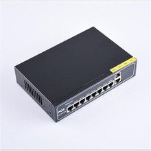 Conmutador poe no gestionado, conmutador de 8 puertos gigabit de 48v y 8 puertos, POE poort de 8x10/100 mbps, 2x10/100/1000 mbps, NVR poort 2024 - compra barato