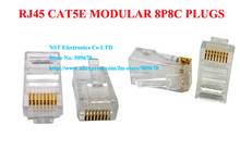 Conectores chapados en oro 8P8C RJ45 CAT6 CAT5, LAN, Ethernet, envío gratis/100 piezas/alta calidad, nuevo 2024 - compra barato