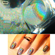 BlueZoo Magic Mirror Chrome Powder Nail Art Powder Metallic Rainbow Nail Powder Makeup Dust Nail Art DIY Pigment Glitter 1 Box 2024 - buy cheap