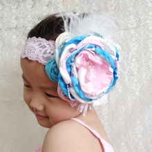 Free Shipping Big Burned Flower Girl Headband Kids Hair Accessories 2024 - buy cheap