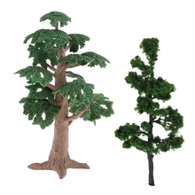 Green Pine Tree Cypress Train Railway Park Garden Mode Tree for Micro Landscape Diorama Scenery Layout 2024 - buy cheap