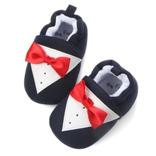 Zapatos de bebé niños suela blanda, algodón, nudo de mariposa, primeros pasos 2024 - compra barato