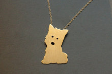 Trendy Gold Silver Color West Highland Terrier Dog Pendant Necklace High Quality Jewelry 2024 - buy cheap