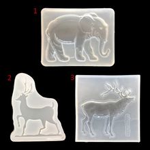Christmas Deer Antler Elephant Elk DIY Silicone Mold Animal Resin Jewelry Making 2024 - buy cheap
