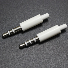 Conector estéreo para fone de ouvido, 50 drive, 3.5mm com cauda 3/4mm plugue de áudio conector adaptador para iphone branco 2024 - compre barato
