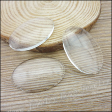 Cabujones de cristal transparente ovalados, cubierta colgante para collar y fabricación de pendientes, de buena calidad, 30x20mm, 70 Uds. 2024 - compra barato
