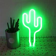 LED Neon Lights Coconut Tree Cactus Christmas Tree Lights USB Decorations Table Lamp For Bedroom Birthday Party Holiday 2024 - buy cheap
