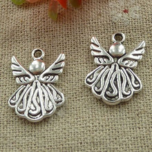150 pieces tibetan silver angel charms 21x15mm #3386 2024 - buy cheap