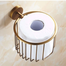 2016 New Arrival! Bathroom Accessories Antique Brass Finish Toilet Roll Holder,Toilet Paper Holder, Bronze WC Paper Basket 2024 - buy cheap