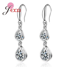 New Water Drop Earrings For Women/Lady/Girls 925 Sterling Silver  AAA Cubic Zirconia Jewelry Dangle Earrings For Birthday Party 2024 - buy cheap