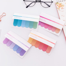 Cute Kawaii Gradient Memo Pad Sticky Notes Stationery Index Tab Post Planner Stickers Notepads Office School Supplies Flash Page 2024 - buy cheap