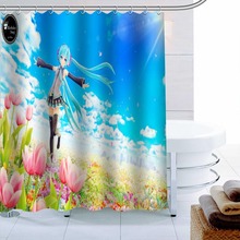 Tulips Custom Shower Curtain 3D Waterproof Polyester Fabric Bath Curtain High Defintion Printing 12 Hooks For The Bathroom 2024 - buy cheap