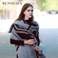 RUNMEIFA 2018 autumn & winter New stock design 210x70cm large scarves acrylic/wool scarf for women Fashion warm scarf shawl 2024 - buy cheap