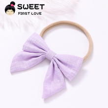 Big Bow Headbands Solid Multi Color Hair Bands Simple Big Bows For Kids Customized Hair Accessories Bow-knot Kids Head Wear 2024 - buy cheap