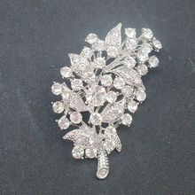 TANGTANG-broche de hoja para mujer, joyería nupcial de cristal para bodas, broche Floral de diamantes de imitación, Pin para Joya de mujer, N ° de artículo: BH7775 2024 - compra barato