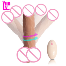 YUELV 20 Speeds USB Rechargeable 360 Degree Rotating Realistic Dildo Vibrator Remote Control Artificial Penis Sex Toys For Women 2024 - compre barato