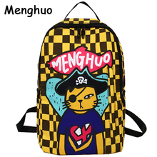 Menghuo 2018 Unisex School Backpack Bag 3D Printed Backpack for Boys & Girls Student Book Bags Fashion Children Book Bag Mochila 2024 - buy cheap