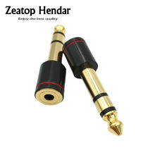 20Pcs Brass 6.35mm Male Plug to 3.5mm Stereo Female Headphone Jack Audio Adapter Connector 2024 - buy cheap