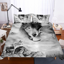 Juego de cama 3D de tamaño extragrande, funda nórdica de animales, funda de cama, ropa de cama, fundas de almohada 2024 - compra barato