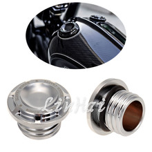 Motorcycle Chrome CNC Aluminum Rough Crafts Aluminum Fuel Gas Oil Cap For Harley Sportster XL 1200 883 1996-2014 2024 - buy cheap