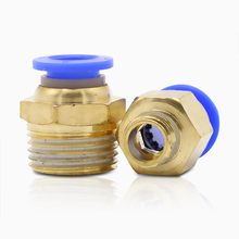 1PCS Straight Type Pneumatic Screw Thread Quick Connectors Fitting 4MM-16MM Hose Tube One Touch Push Into Gas Fittings Copper 2024 - buy cheap