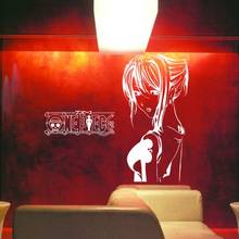One Piece Vinyl Wall Sticker Nami Pifall Mural Art Decal Japanese Anime Cartoon Home Decoration Kid's Loom  Removeable Decal 2024 - buy cheap