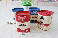 Free Shipping 1 X England Gentleman Money Box Kids Tin Penholder Coin Bank For Christmas Birthday Gift 2024 - buy cheap