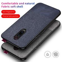 For Xiaomi Redmi K20 Pro Case Soft silicone edge + Cloth texture Skin Comfortable protect Back Cover Case for xiaomi redmi k20 2024 - buy cheap