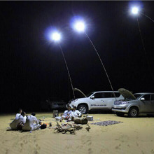 Vara de pesca telescópica com luz de led, controlador rf de acampamento ao ar livre, 12v, tomada para cigarro, 4m, 5m, 6m, 7m, 8m 2024 - compre barato