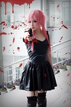 The Future Diary Gasai Yuno black dress Anime Cosplay Costume Custom Any Size 2024 - buy cheap