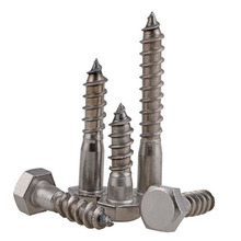 1pcs M8 304 stainless steel Hexagon Self-tapping screws DIN571 Hex head Wood screw bolt 30mm-120mm Length 2024 - buy cheap